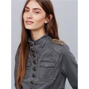 Free People Embellished Cropped military